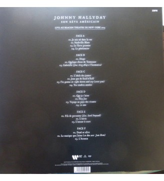 Johnny Hallyday - Son Rêve Américain (Album Live Au Beacon Theatre De New-York 2014) (3xLP, Album) mesvinyles.fr