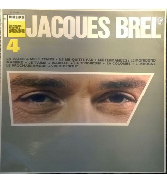 Jacques Brel - N° 4  (LP, Comp, RE) mesvinyles.fr